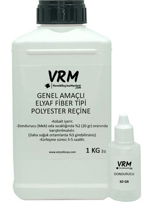 Verpol Genel Amaçlı Elyaf Fiber Tipi Polyester Reçine - 1 kg