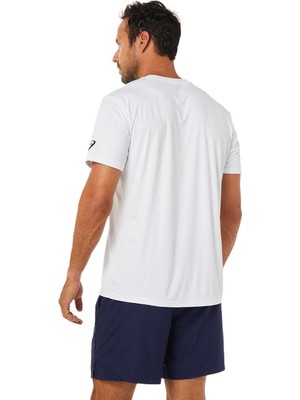 Asics COURT M SPİRAL TEE Erkek Beyaz Tshirt - 2041A148-100