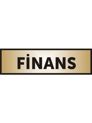 Yüksel Finans Yazılı Kapı Levhası ,Yönlendirme Levhası ,Gold Renkli Aliminyum Levha