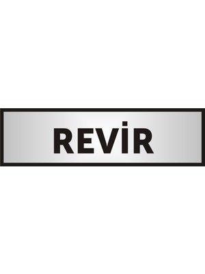 Yüksel Revir Yazılı Kapı Yazısı ,Yönlendirme Levhası ,Gümüş Renkli Aliminyum Levha