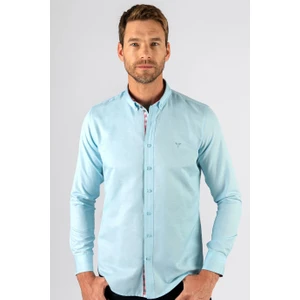 Slim Fit Dar Kesim Uzun Kol Poplin Oxford