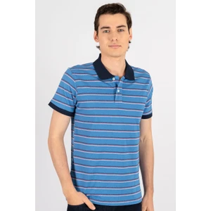 Slim Fit Çizgili Polo Yaka Pike Thisrt