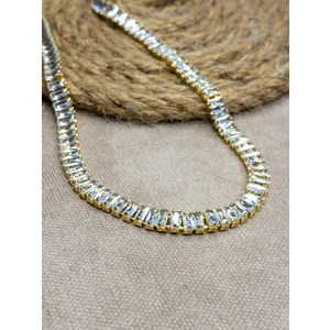 Stainless Steel Paslanmaz Çelik Altın Kaplama Geniş Su Yolu Kolye