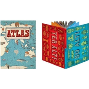 Atlas Kıtalar Denizler Kültürler Arası Yolculuk Rehberi + Yer Altı - Su Altı
