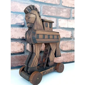 Gökçen Hobi Truva Atı El Yapımı Ahşap 24 x 17 cm