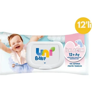 Uni Baby İlk Adım Islak Havlu 12 x 52 Yaprak