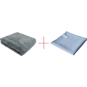 Sk Life Oto Kurulama Seti ( Mikrofiber Gri Kurulama Bezi + Oto Cam Bezi)