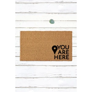 Paspas Yap You Are Here Konumlu Kapı Önü Paspası Koko Paspas