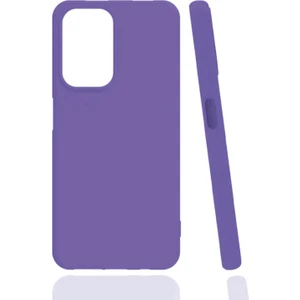 Oppo A16 Lila Silikon Rubber Kılıf Arka Kapak