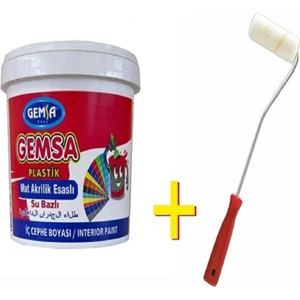 Gemsa Plastik Su Bazlı Iç Cephe Boyası 1 kg Buz Beyazı (Beyaz Değildir)