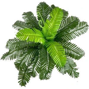 Yapay Çiçek Cycas Aşk Merdiveni Eğrelti Otu Sıkas Bitkisi 24 Yaprak 45X60 cm Yapay Bitki
