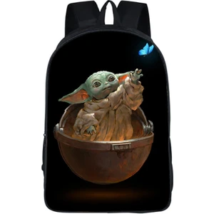 (6) Bebek Yoda Sırt Çantası Çocuklar Okul Çantası Omuz Çantası Sırt Çantası (Yurt Dışından)
