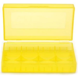 Plastik Pil Taşıma Kutusu Sarı 18650