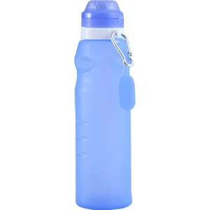 XC-282 600ML Silikon Katlanır Bardak Kamp Bisiklet Spor Su Isıtıcısı (Mavi) (Yurt Dışından)