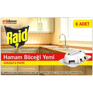 Hamam Böceği Yemi 6’lı, Her Tablet ile 3 Ay Koruma
