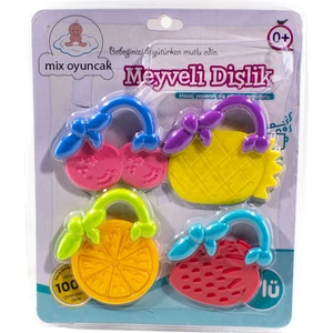 Oyuncak Dişlik Bebek Dişliği 4'lü Set