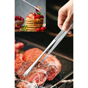 Masterchef Pratik Cımbız Maşa Pişirme Cımbızı Çelik Maşa Profesyonel Şef Cımbızı 30 cm