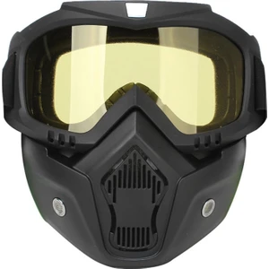 Mortorcycle Yüz Maskesi Açık Yüz Kask Motokros Göz (Yurt Dışından)