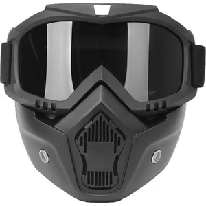 Mortorcycle Yüz Maskesi Açık Yüz Kask Motokros Göz (Yurt Dışından)