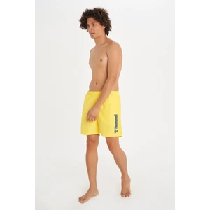 950055-2105 Normal Bel Regular Fit Düz Koyu Sarı Erkek Şort Mayo