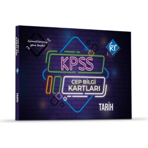 Kr Akademi Yayınları Tüm Sınavlar İçin KPSS Tarih Cep Bilgi Kartları