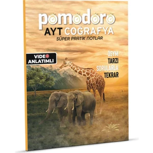 Pomodoro Eğitim Yayınları AYT Coğrafya Konu Soru Süper Pratik Notlar