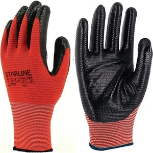 E-46KS Kırmızı-Siyah Nitril Eldiven No:9