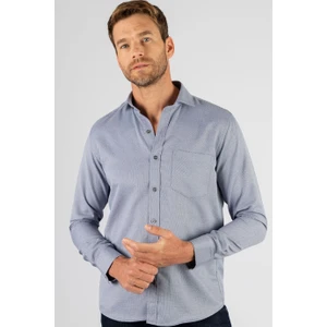 Klasik Fit Desenli Erkek Gömlek