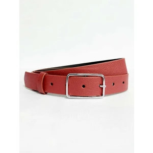 Kadın Gümüş Tokalı Kırmızı Kemer 0066