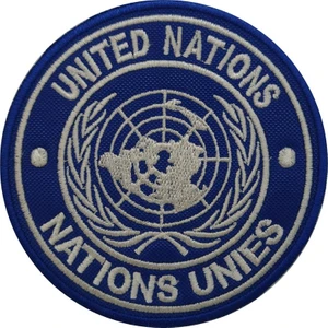 Bm Birleşmiş Milletler United Nations Unies Nakış Işleme Arma Patch Peç 9×9 cm