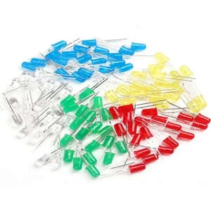 10 Adet 5 mm LED (5 Farklı Renkte)