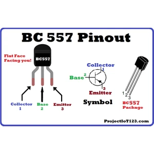 5 Adet Bc 557 Pnp Transistör