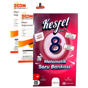 Günay Yayınları 8. Sınıf Keşfet Serisi Matematik Soru Bankası- Zoom Deneme Hediye