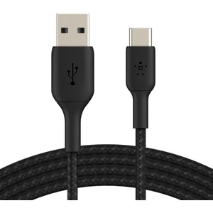 USB Type-C Örgülü Data & Hızlı Şarj Kablo 1 Metre Siyah CAB002BT1MBK