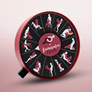 Kamasutra Pozisyon Çarkı 12 Farklı Pozisyon 10x10 cm Sert Plastik Şeffaf Kapaklı Yetişkin Oyun Aracı