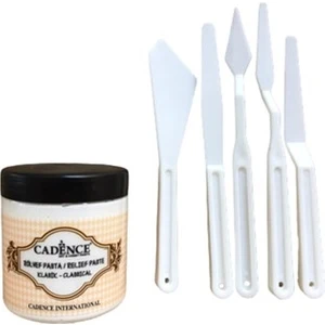 Rölyef Pasta 250ML + Spatula Seti 5'li