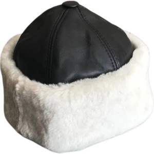 LN Leather Deri Kürk Süet Deri Şapka