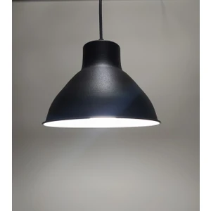 Vintage  Metal Sarkıt Siyah Içi Beyaz  Sarkıt Sarkıt Avize