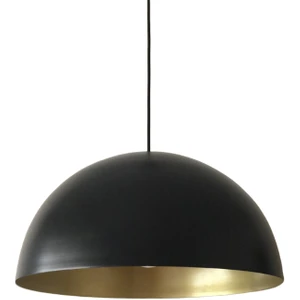 Retro Mat Siyah  Içi Gold Metal Sarkıt Avize Retro Sarkıt 40 cm