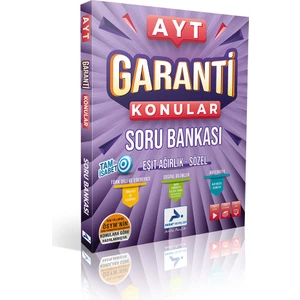 Paraf Yayınları AYT Eşit Ağırlık Sözel Garanti Konular Soru Bankası
