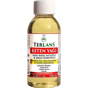 Terlans Keten Yağı 100 ml Resim Yağı & Ahşap Koruyucu Linseed Oil
