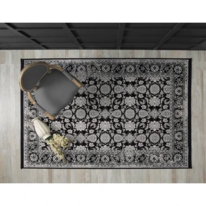 Esiliva 11309  Yüksek Kalite Modern Siyah Viskon Salon Halısı