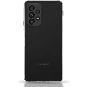 Case World Samsung Galaxy A53 ile Uyumlu Kapak Tıpalı Kamera Korumalı Şeffaf Premier ile Uyumlu Kılıf