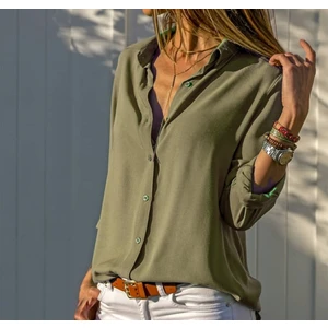 Dokuma Viskon Kumaş Basic Gömlek (13 Renk)