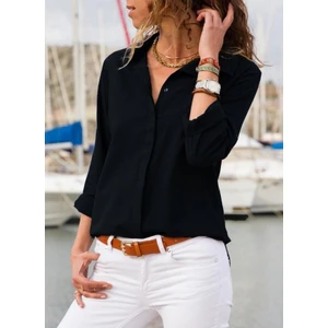 Dokuma Viskon Kumaş Basic Gömlek (13 Renk)