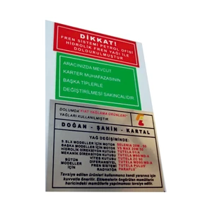 Esey Online Store Motor Iç Etiketi (Murat 131 / Doğan / Şahin / Kartal / Slx)