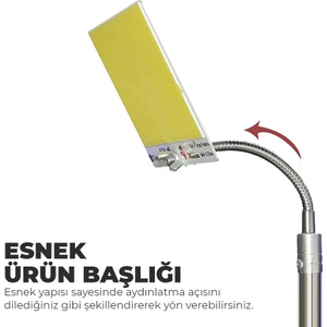 Ledli Kamp Lambası 13 x 12 cm Offroad Kumandalı Kampçı Lambası
