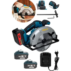 Çift Akülü Multi Brushless Function 185MM Açı Ayarlı  Akülü Daire Testere Ahşap Sunta Kesme 58V 10AH