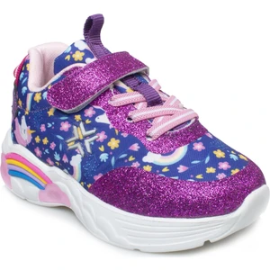 4122 Rainbow Işıklı Kız Çocuk Spor Ayakkabı