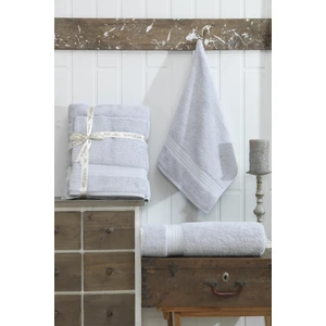 Şilay Home Şilay 2'li Battal Boy Banyo Havlu Seti Açık Gri